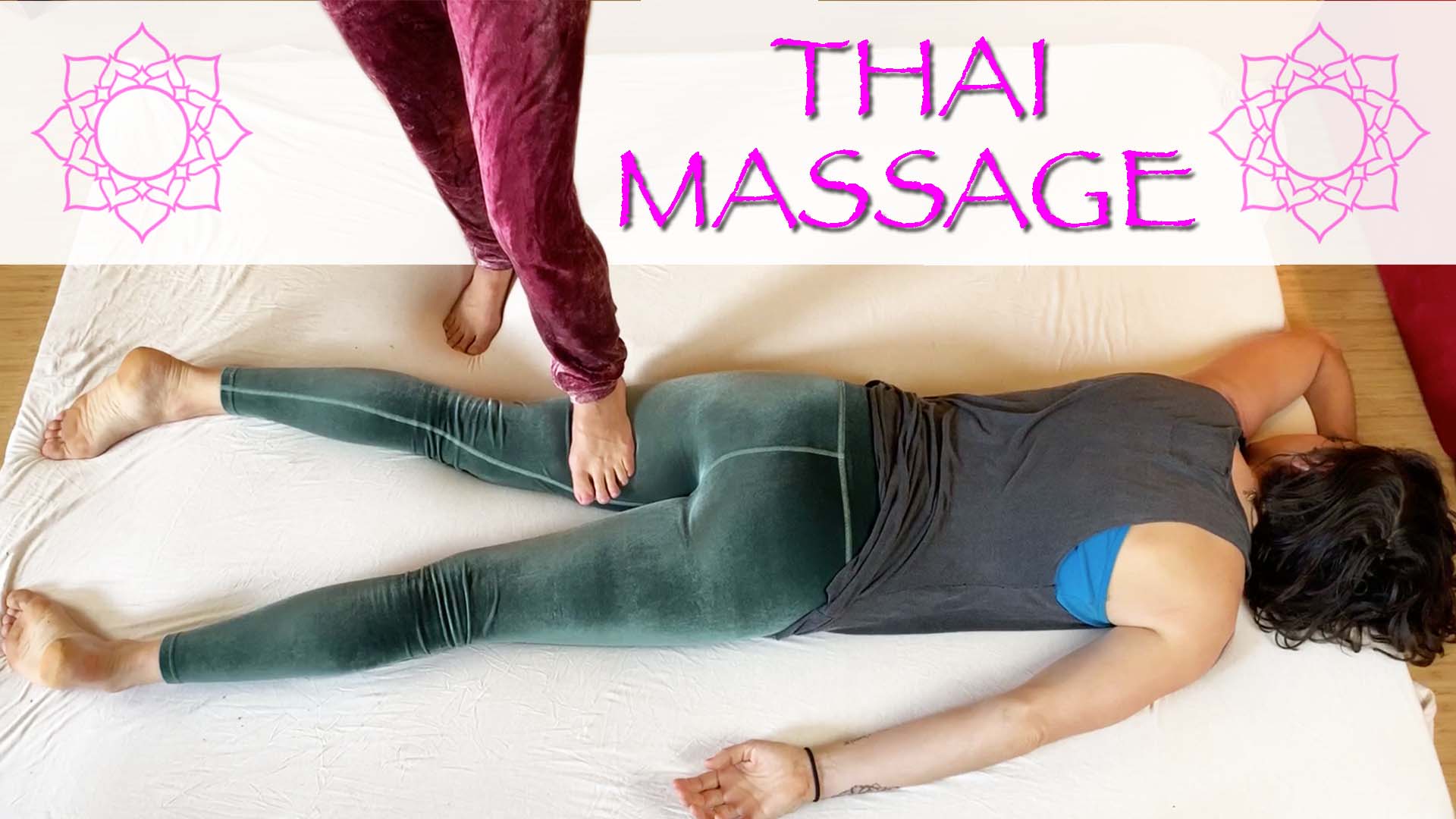 Jen Gives Thai Massage for Legs & Arms to Cole Chance