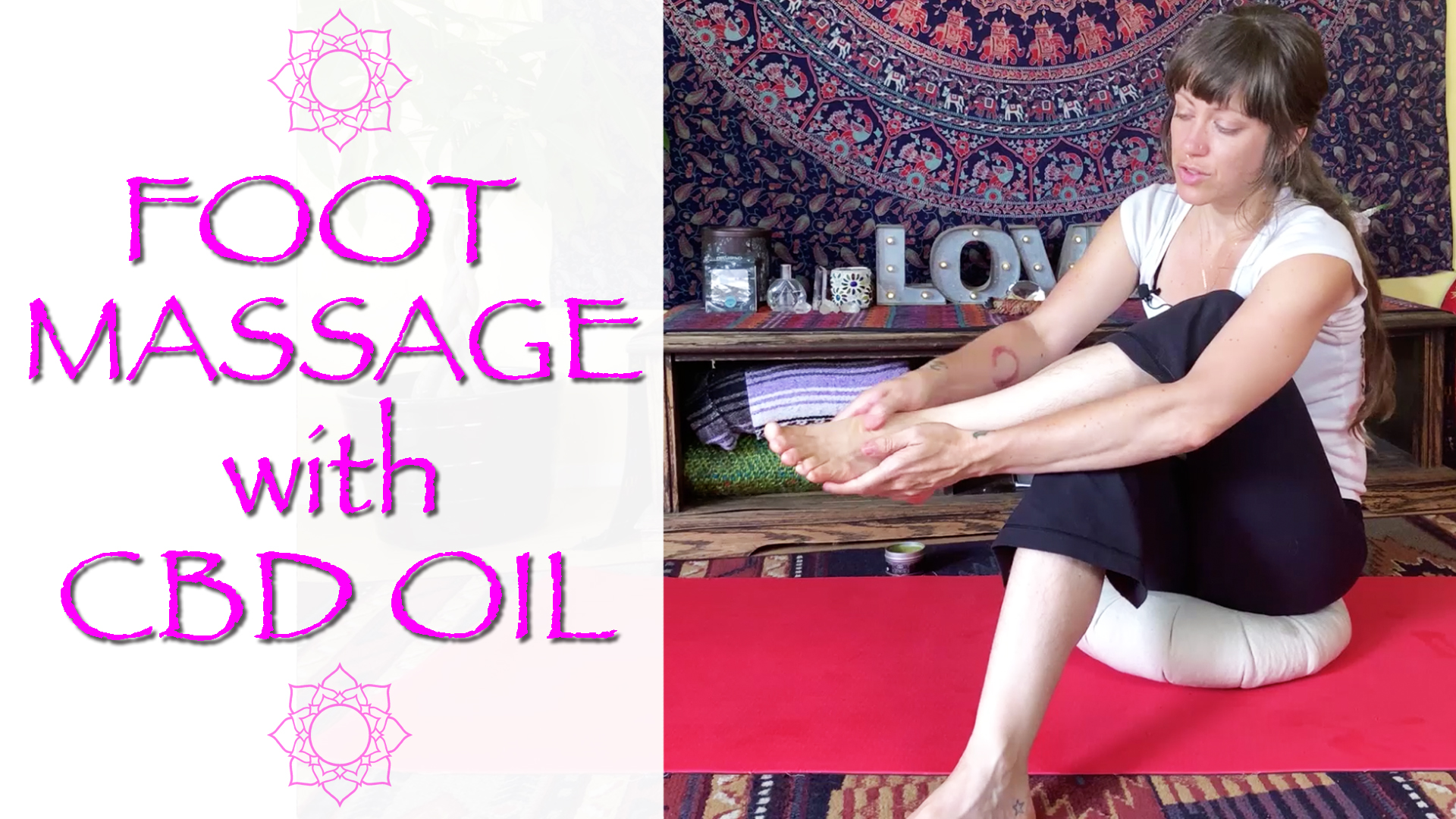 CBD Oil Self Foot massage