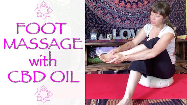 CBD Oil Self Foot massage