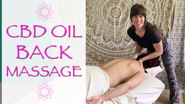 CBD Oil Back Massage