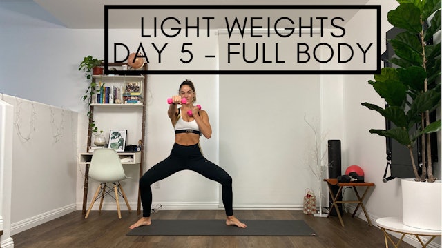 Light Weights Day 5 - Full Body