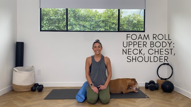 Foam Roll Neck Chest Rotation