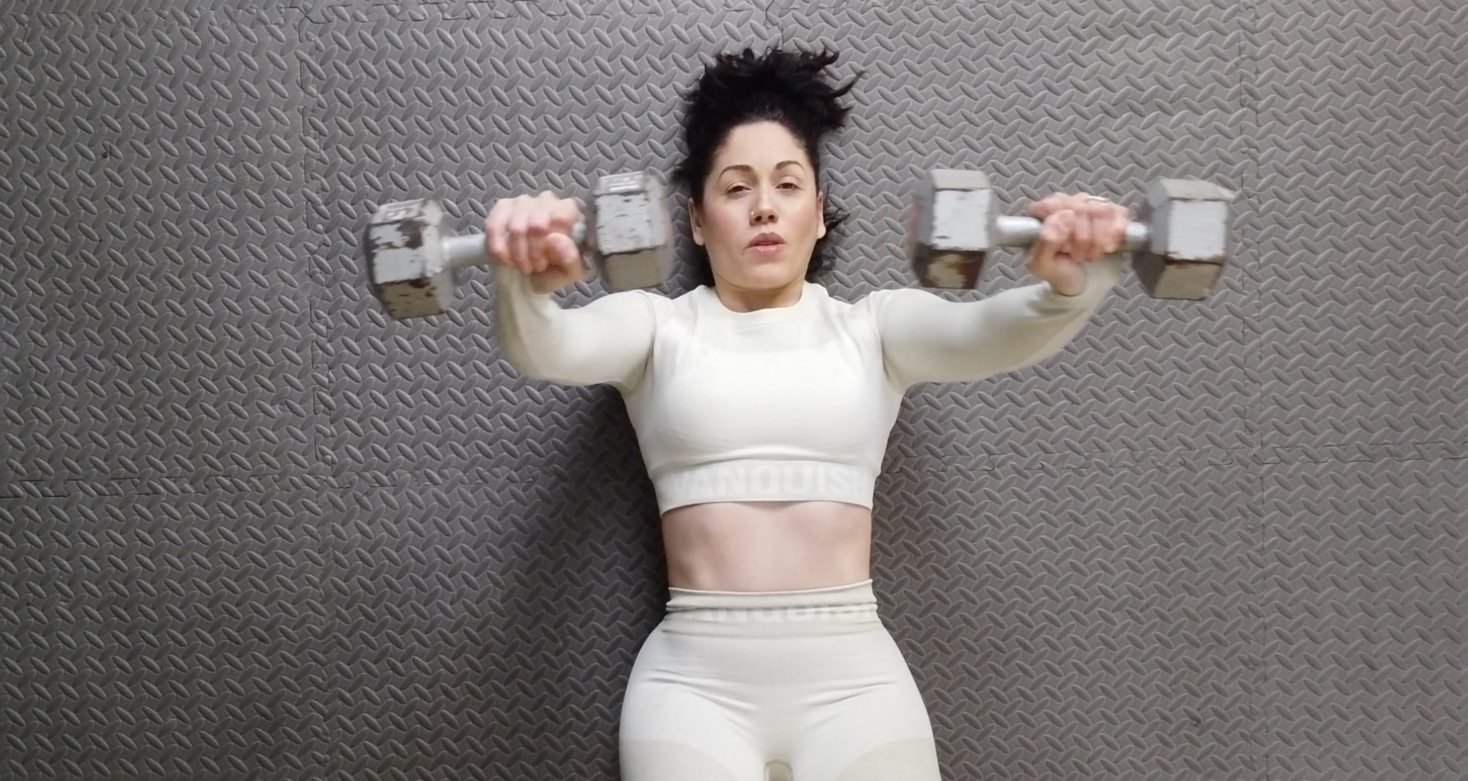 HV Week 11 Day 2 Exercise 1 Floor Chest Press Drop Sets