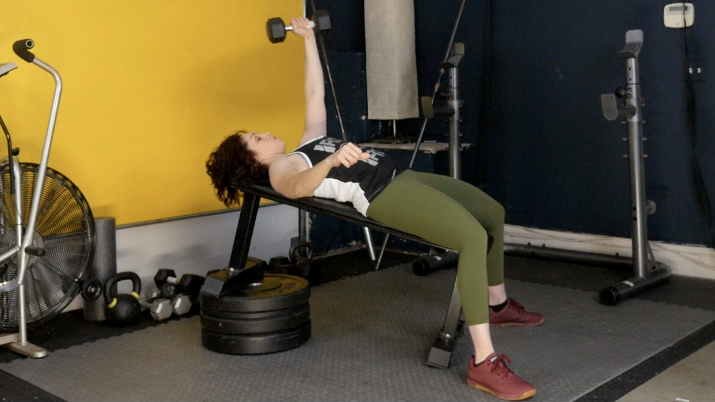 Week 4 Day 3 Ex 2 Inclined Single Arm Chest Press/Lat Pull Downs/Single Arm Row