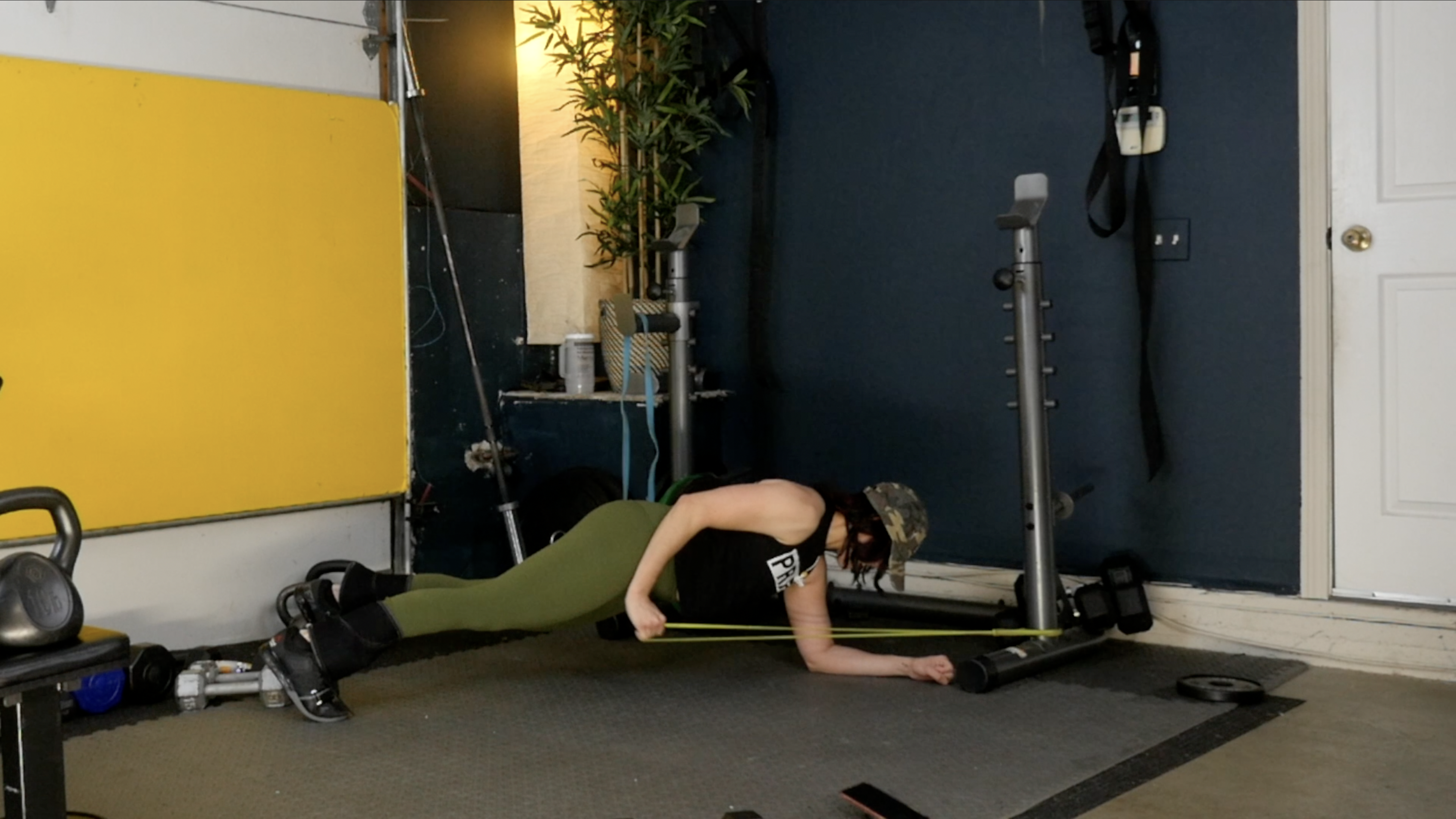 Week 11 Day 1 Exercise 3 Core Elevated Leg Crunches and Plank Pulls