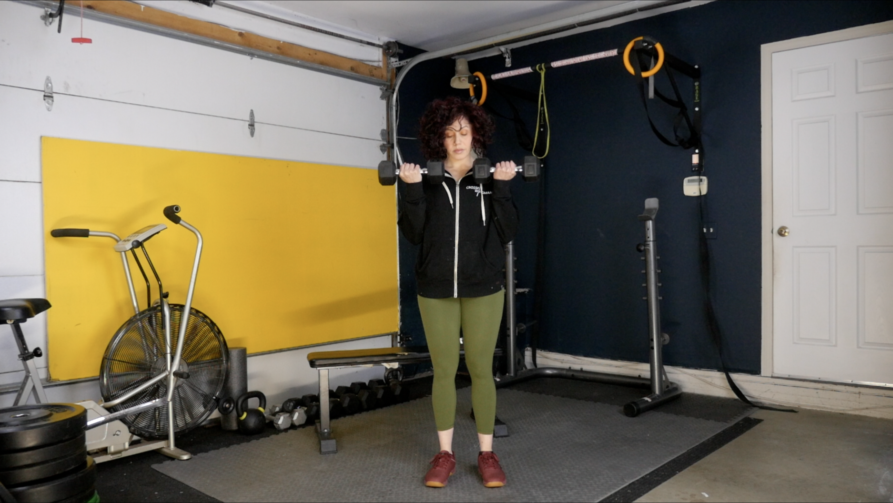 Week 14 Day 1 Exercise 3 Bicep Curls Skull Crushers and Tricep Push Down