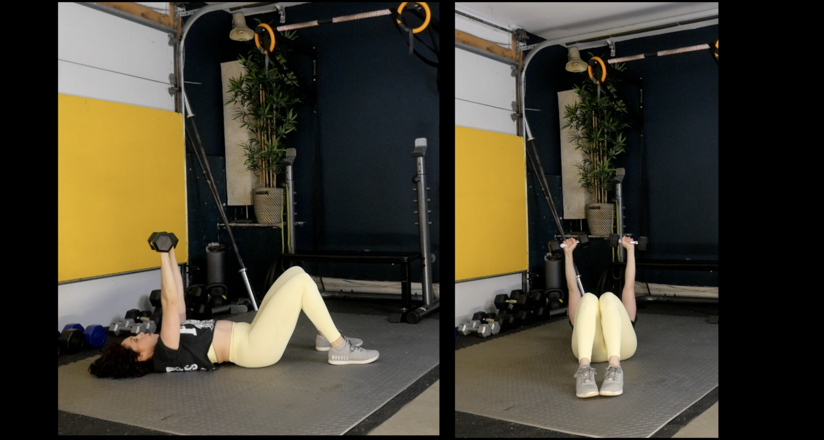 HV WEEK 2 DAY 3 EXERCISE 2 floor press and narrow push ups