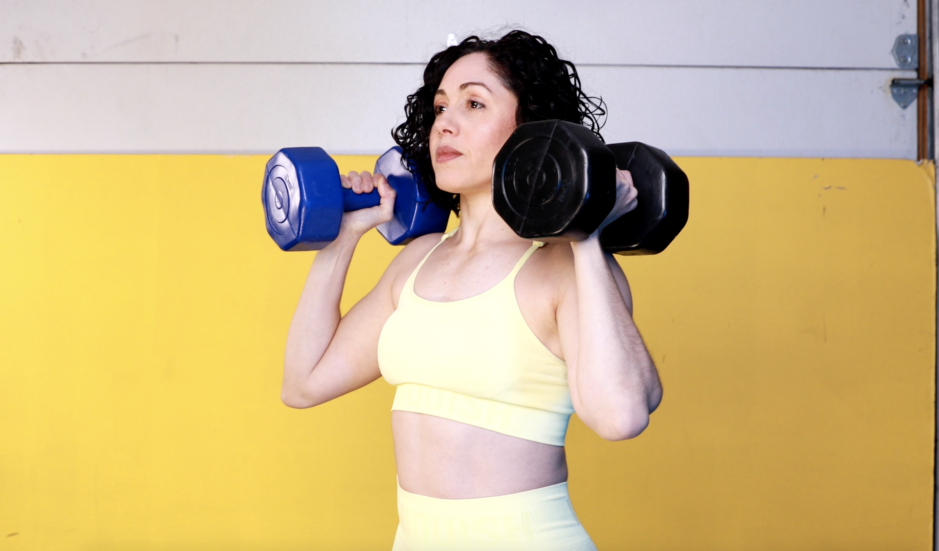 Back & Shoulders Ex. 2 - Standing Dumbbell press