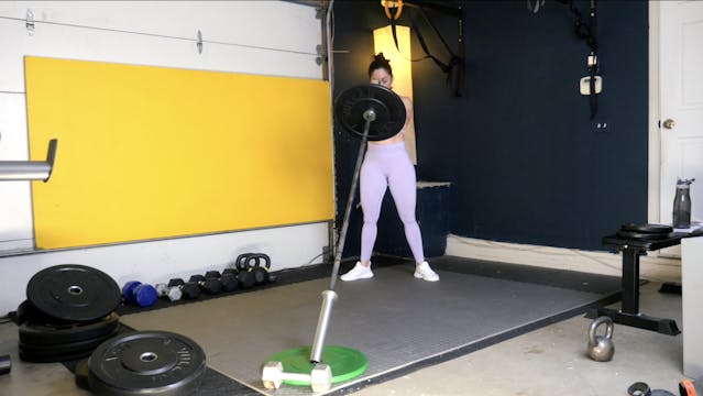 Week 10 Day 4 Exc 2 Landmine squats/T...