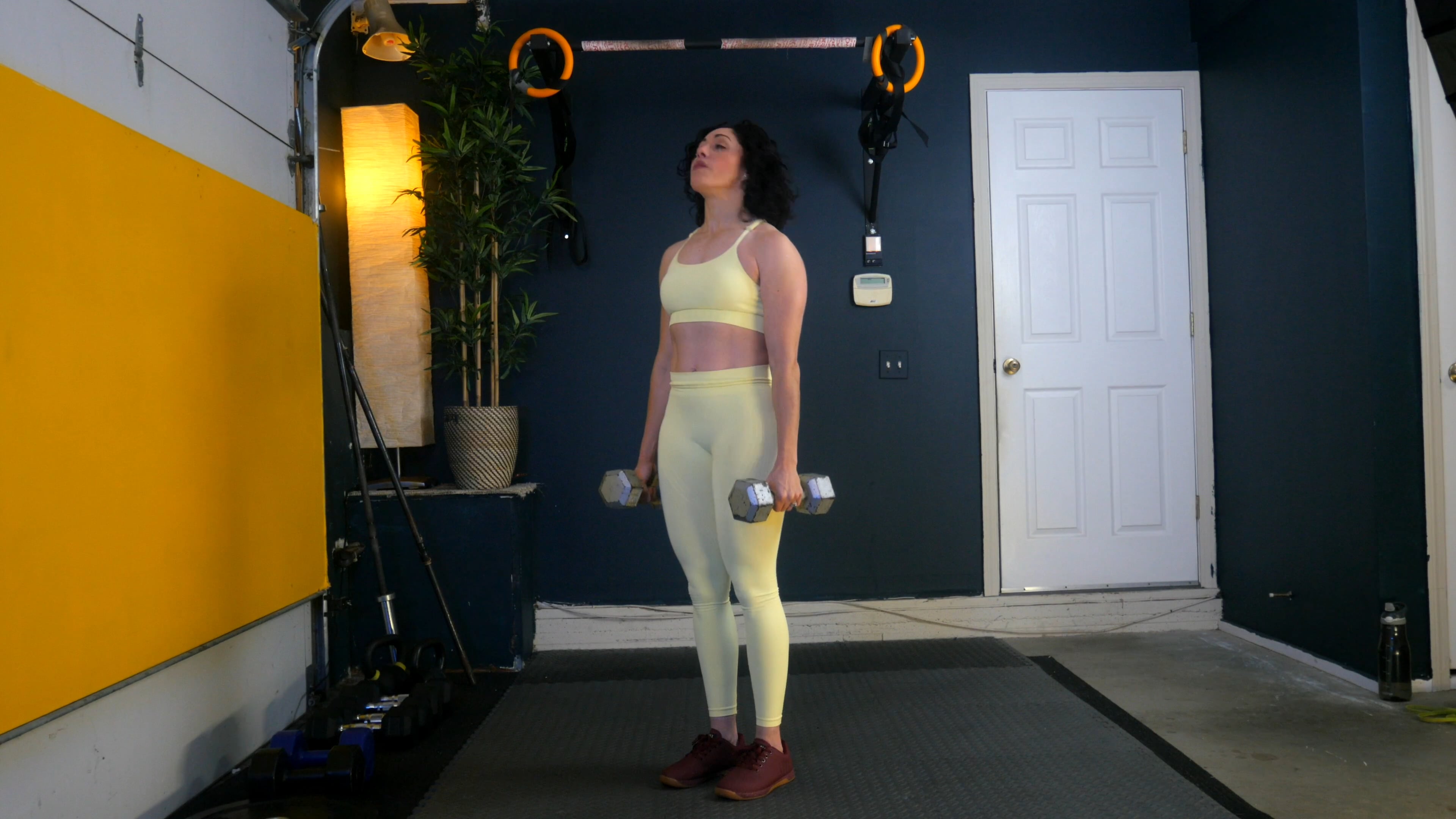 Home Version: Back & Shoulders Ex 1  - Dumbell Deadlift and Bent Over Row