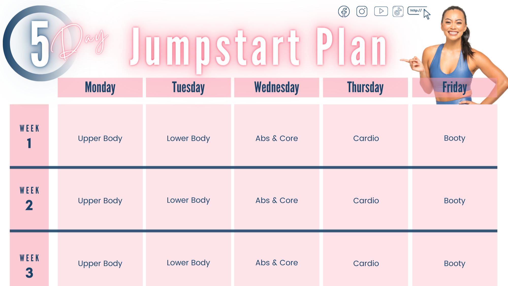5 Day Jumpstart Plan Calendar