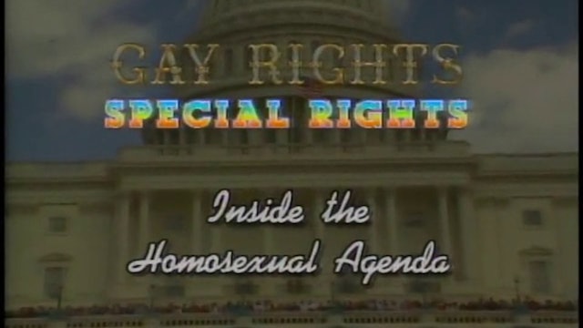 Gay Rights / Special Rights