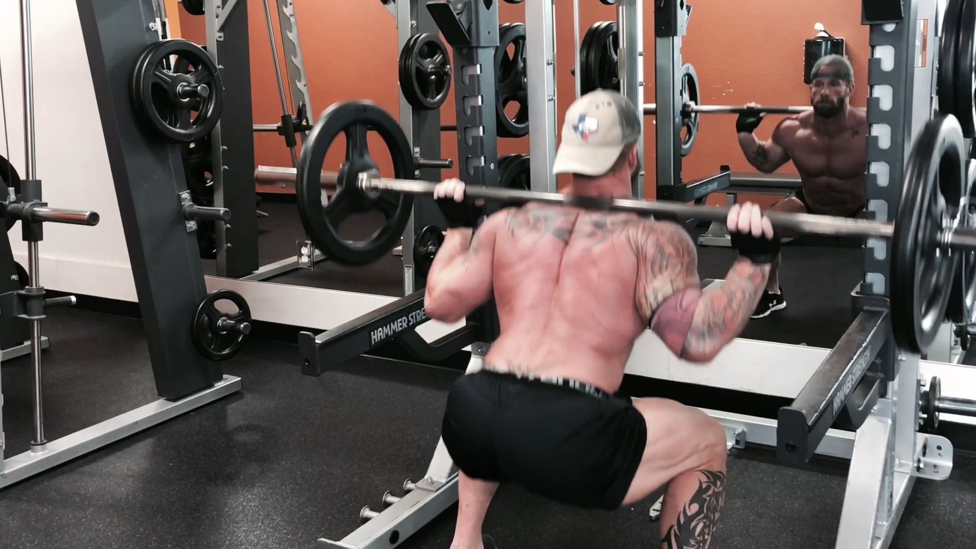 Quads Glutes - Weighted Straight bar squats