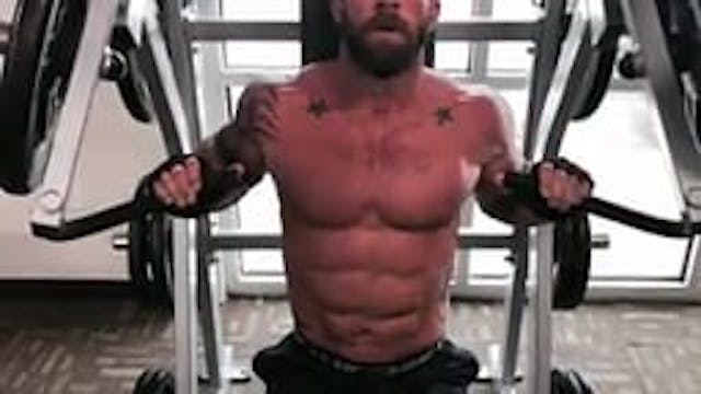 Chest- Chest Press 1 and a halfs