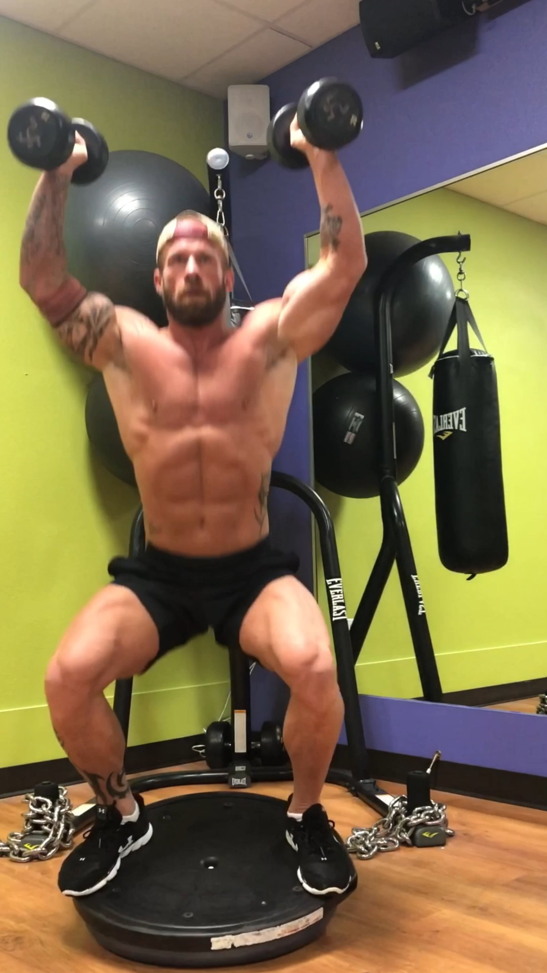 Shoulder and Legs- Squat Press