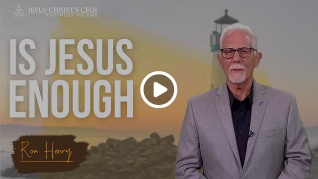 Is Jesus Enough?