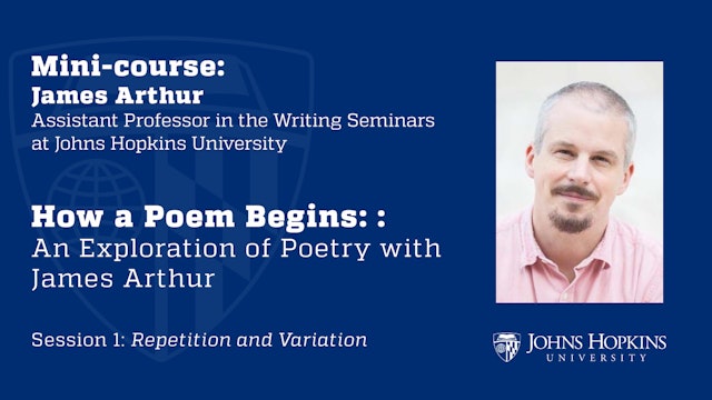 How a Poem Begins: Session 1