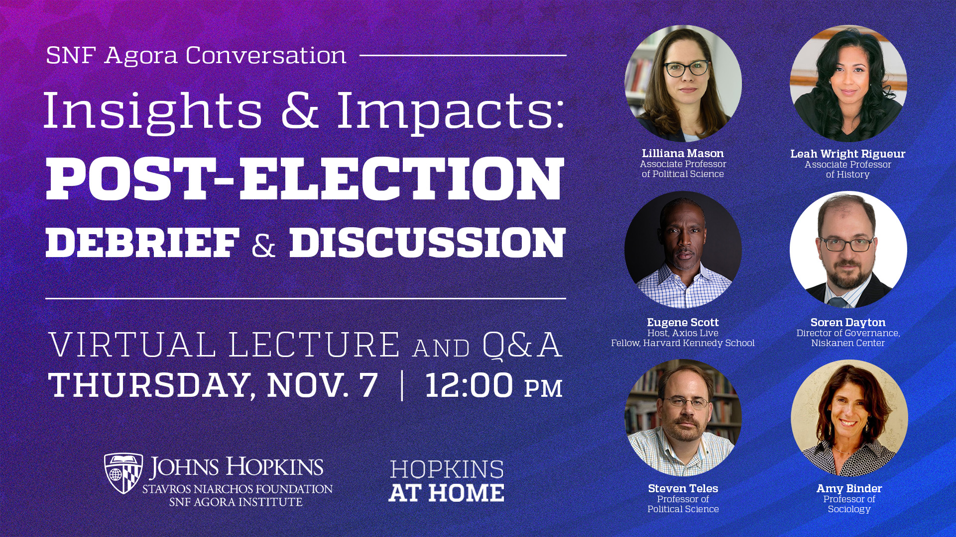 Insights & Impacts: Post-Election Debrief and Discussion