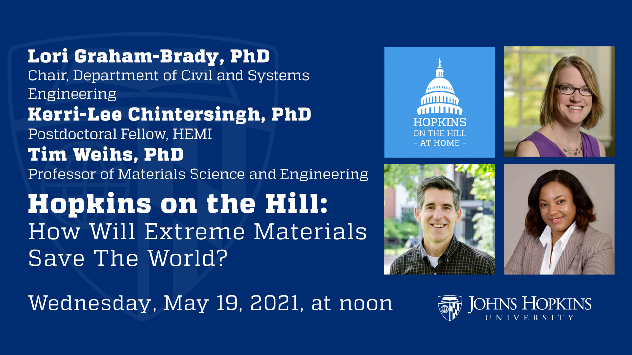 Hopkins on the Hill: How Will Extreme Materials Save The World?