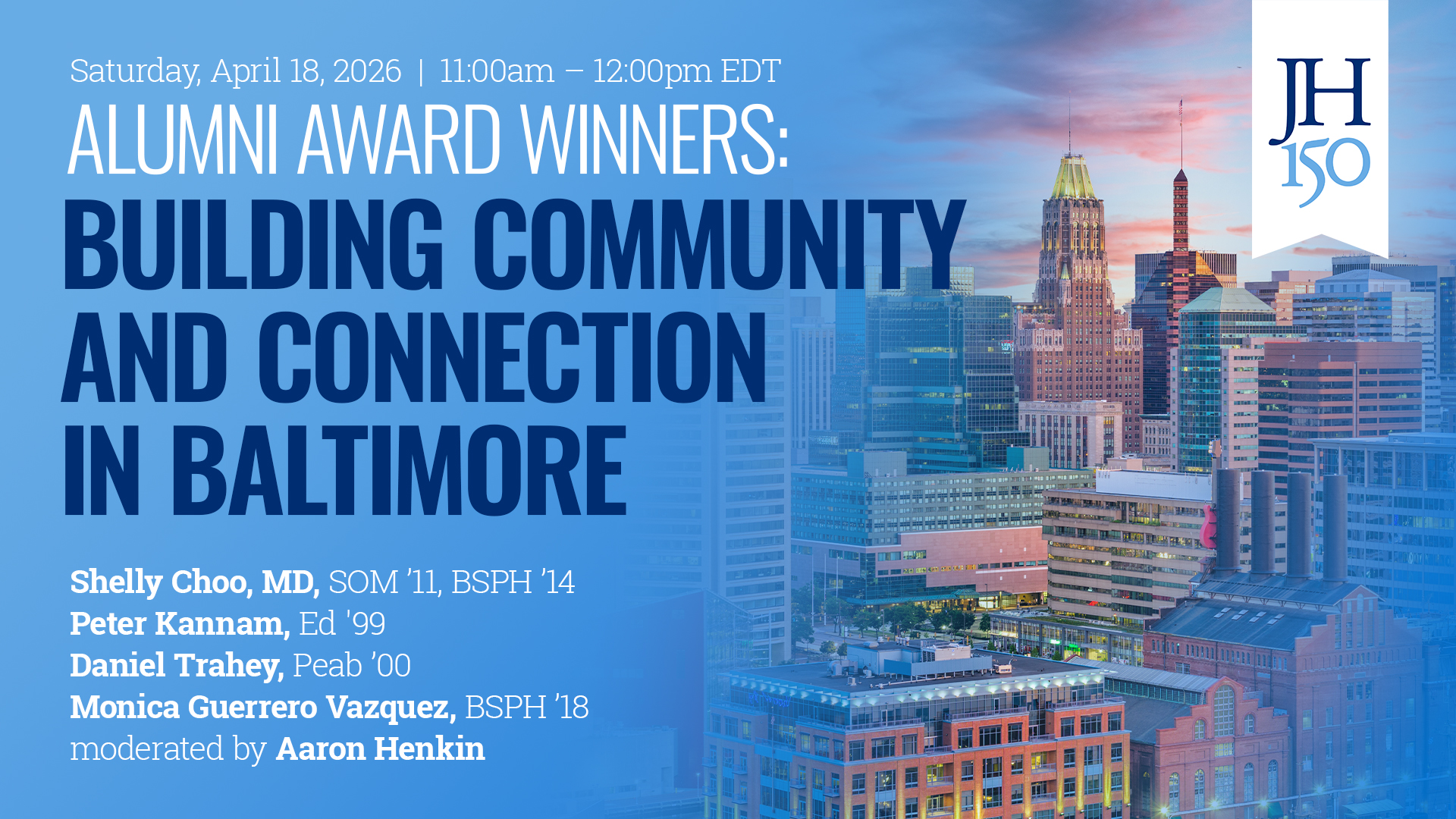 Alumni Association Awards Series: Building Community and Connection in Baltimore