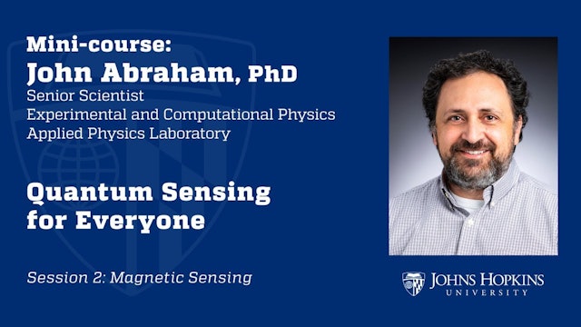 Session 2: Quantum Sensing