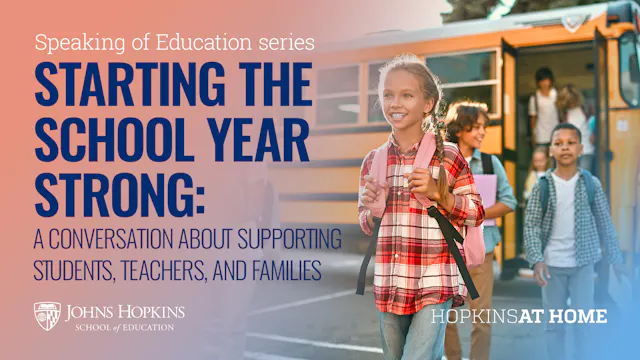 Speaking of Education: Starting the S...
