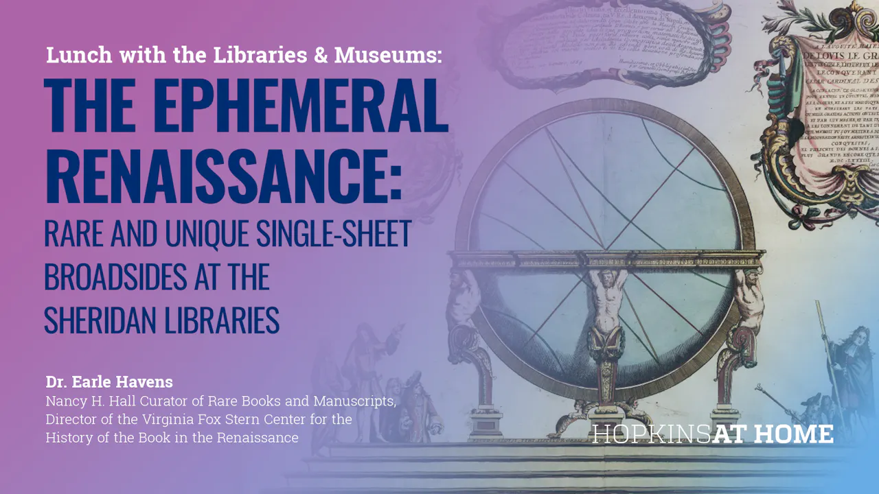 The Ephemeral Renaissance: Rare Single-Sheet Broadsides at Sheridan ...