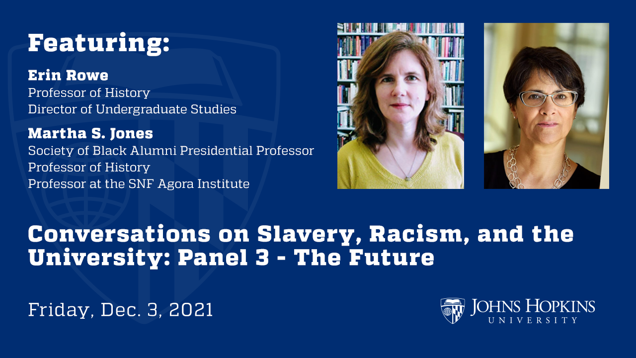 Conversations on Slavery, Racism, and the University, Panel 3, The Future