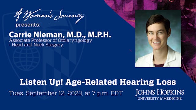 Hopkins at Home presents, A Woman's J...