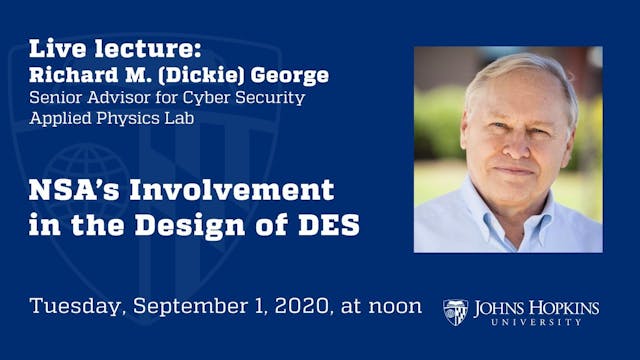 NSA’s Involvement in the Design of DES