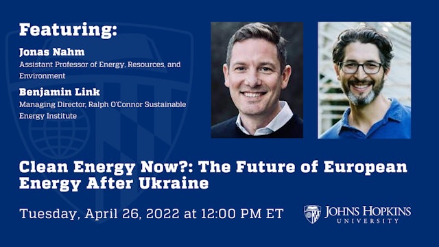 Clean Energy Now?: The Future of European Energy After Ukraine