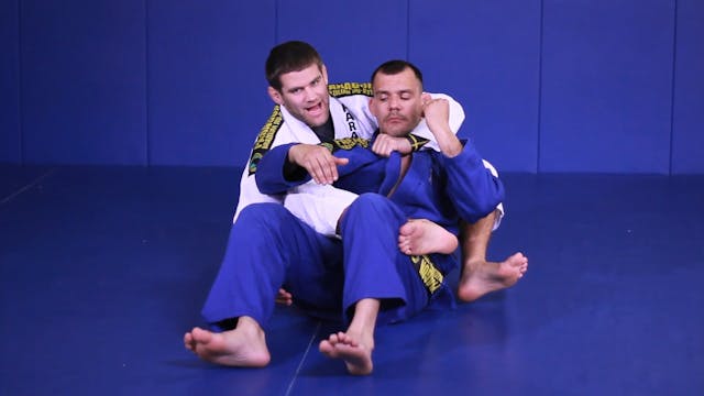 Bow and arrow choke from the back