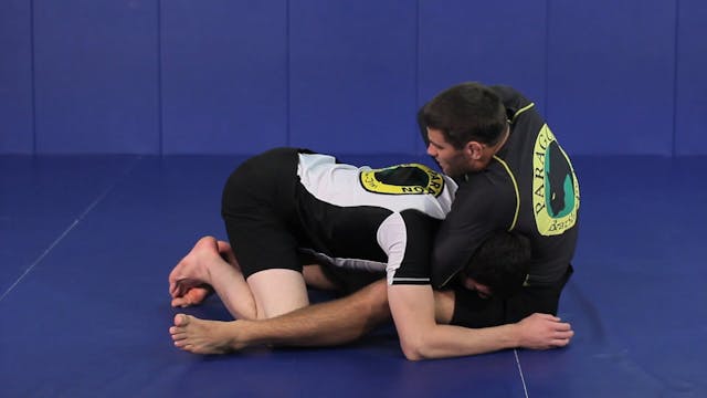 Sit up sweep to guillotine choke