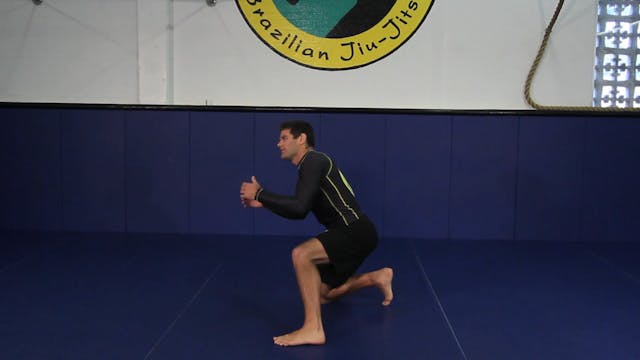 Double leg takedown drill