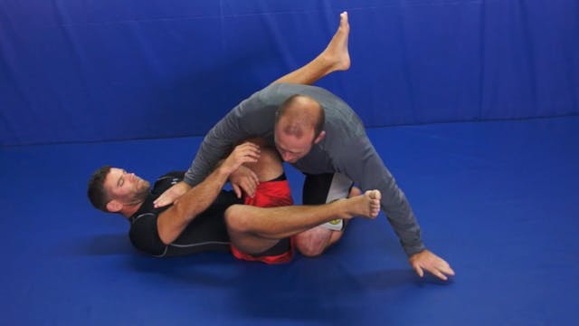 Ankle lock counter to armlock