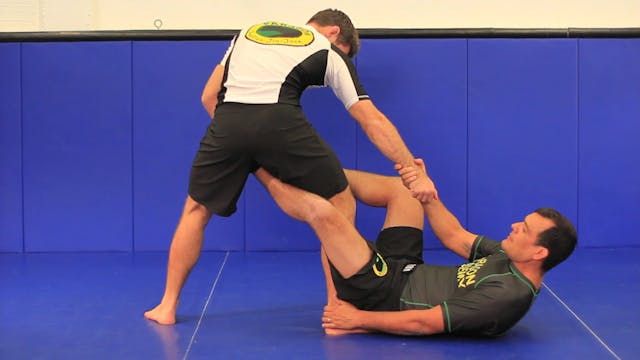 Back sweep from DLR (De La Riva) guard