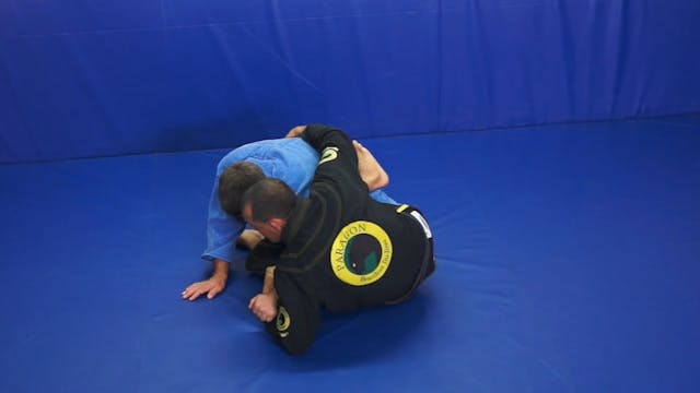 Scissor sweep to arm drag to back combo