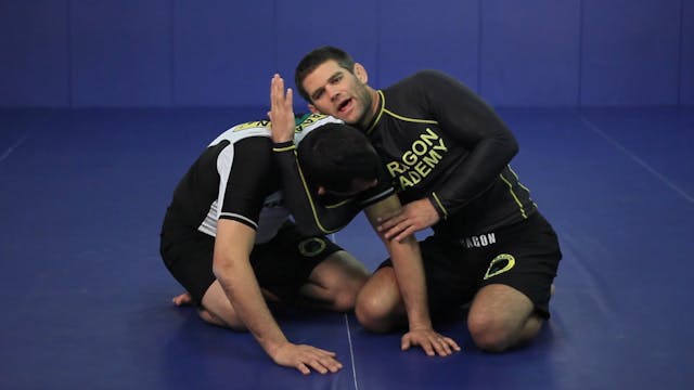 Basic darce choke hand positions