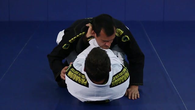 Cross choke from guard