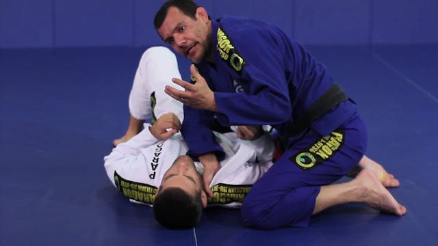 Cross choke from side control