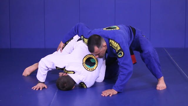 Roll to closed guard escape from turtle