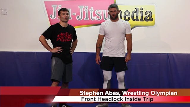 Front headlock to inside trip wrestli...