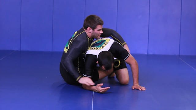 Arm drag off opponents whizzar in BJJ