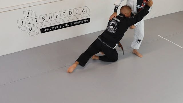 De La Riva stand up sweep