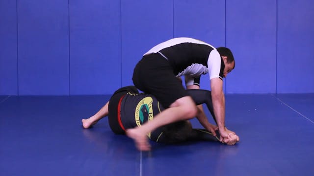 Key lock to armbar from mount