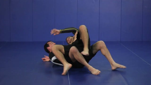 Knee bump side control escape