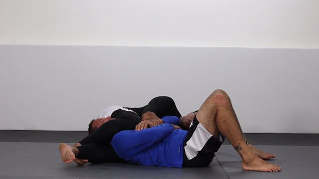 Kimura using a leg strangle when opponents chin is up