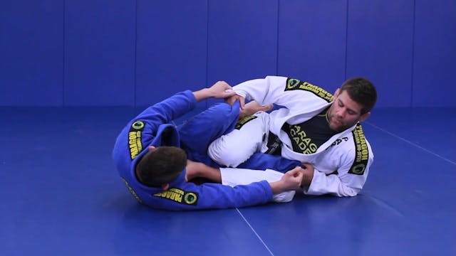 Ankle lock counter to the spider guard