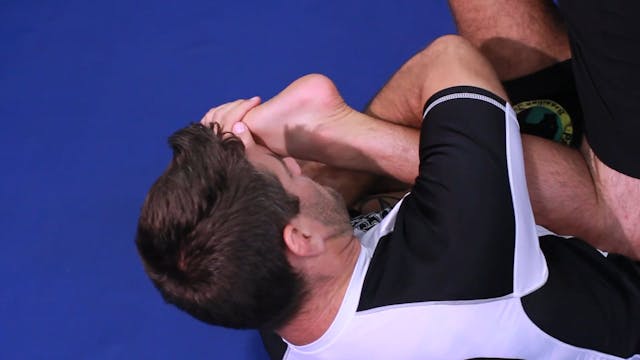 Toe hold leg lock to reversal