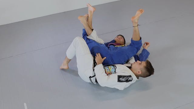 Double under pass to back position